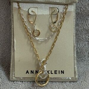 Anne Klein Necklace and Earring Set